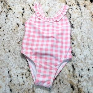 Mayoral Pink Gingham Swim 24m